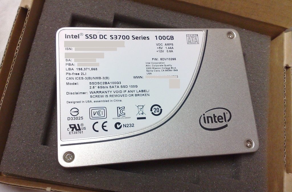 Intel DC S3700 SSD Series SATA 3.0 Model y10HCh