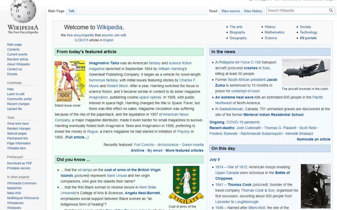 wikipedia homepage FZCkXE